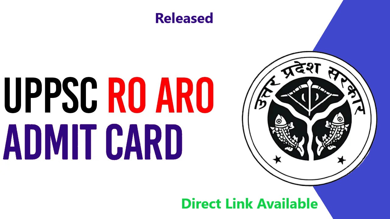 UPPSC RO ARO Admit Card 2024